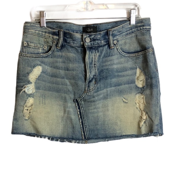 Rails Wynonna Cut Off Denim Skirt Size 28 - Picture 4 of 7